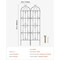 Black Metal Garden Trellis for Climbing Plants Carbon Steel Frame with Powder-Coated Finish